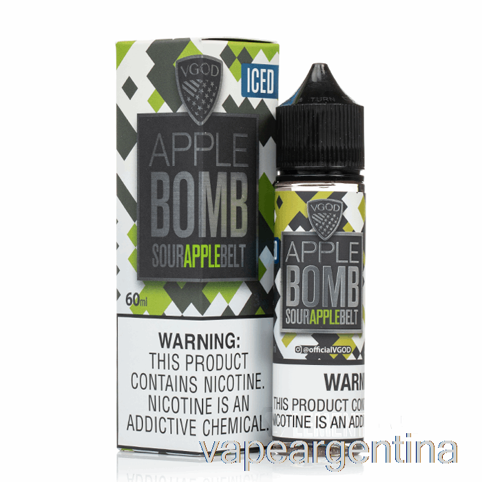 Bomba De Manzana Helada - E-líquido Vgod - 60ml 0mg Vape Argentina
